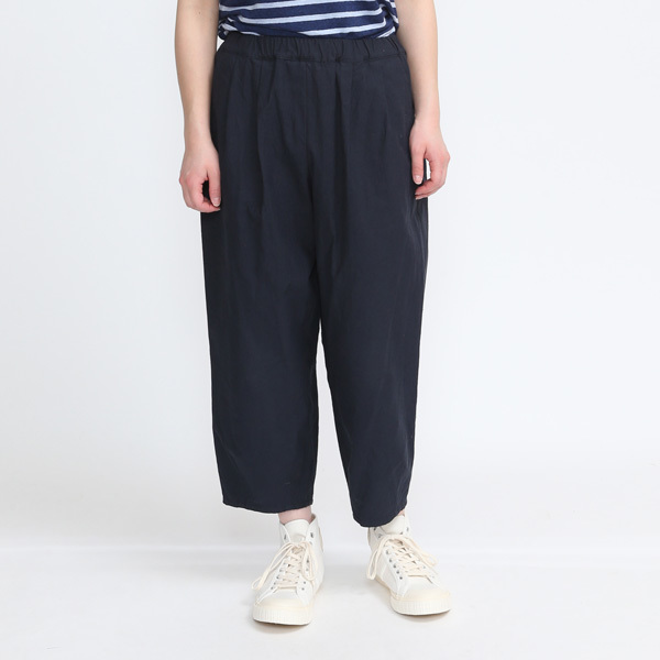 コットンリネン バックサテンサルエルパンツ NAVY／Le minor